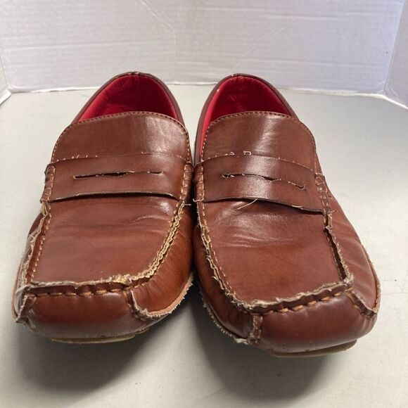 LUCIO RICCI Men’s Loafers Shoes  Size 7.5 Brown Slip On‎ main image 7